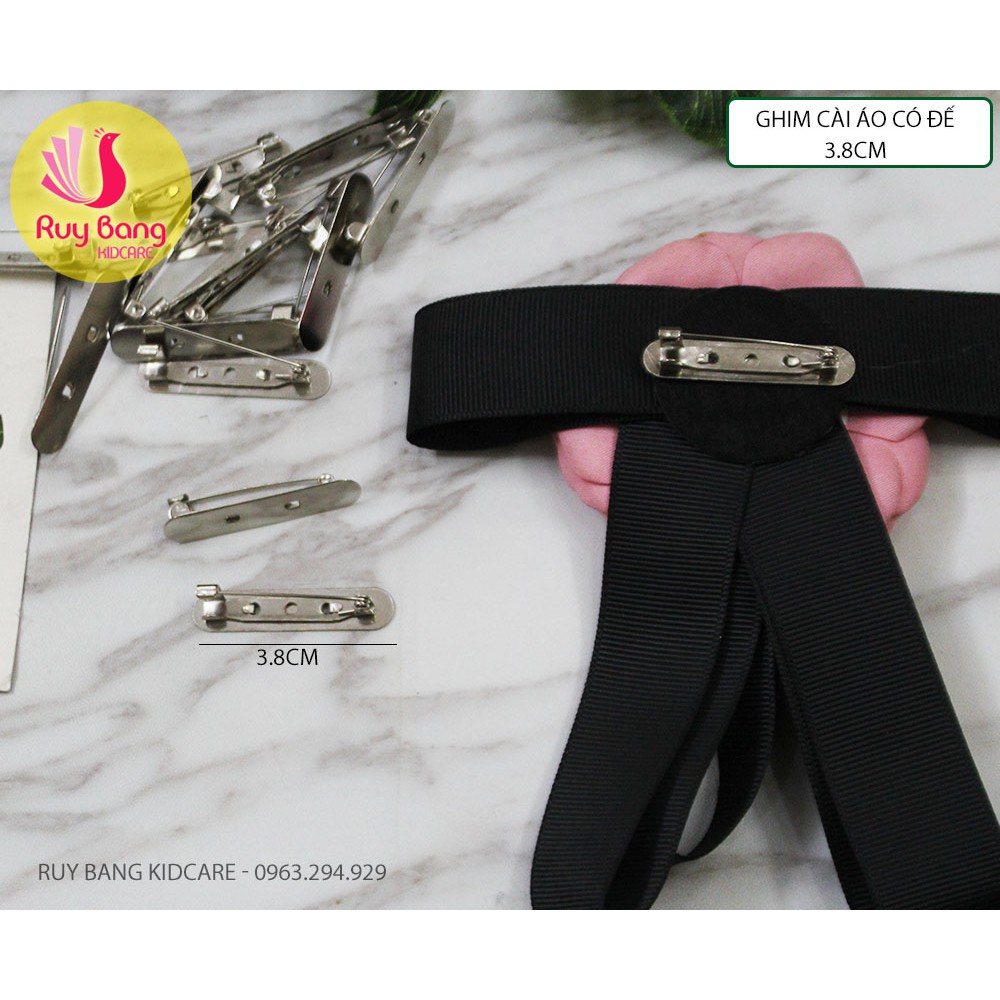 Ghim cài áo có đế ❤️FREESHIP❤️ Ghim cài áo có đế 3.8cm - Set 5 cái