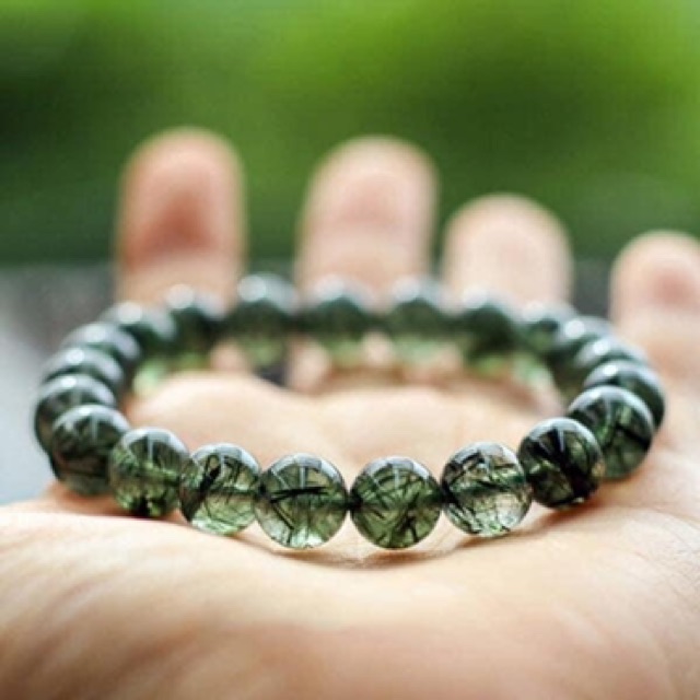 VÒNG TAY PHONG THUỶ TÓC XANH