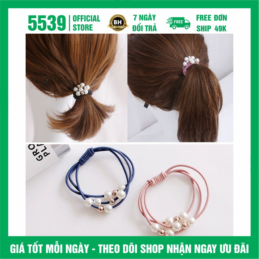 Dây cột tóc hàn quốc dễ thương nhiều màu thích hợp mọi lứa tuổi - Shop 5539