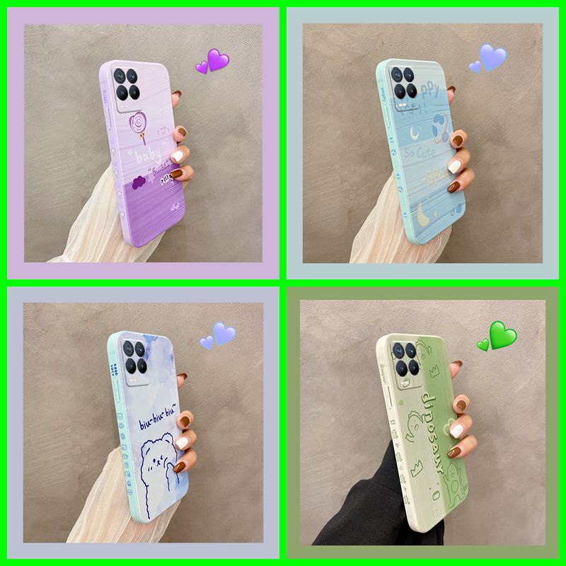 ốp lưng Realme 8 4G Ốp Lưng Realme 8 Pro Ốp Điện Thoại Viền Thẳng Họa Tiết Tranh Sơn Dầu Sáng Tạo