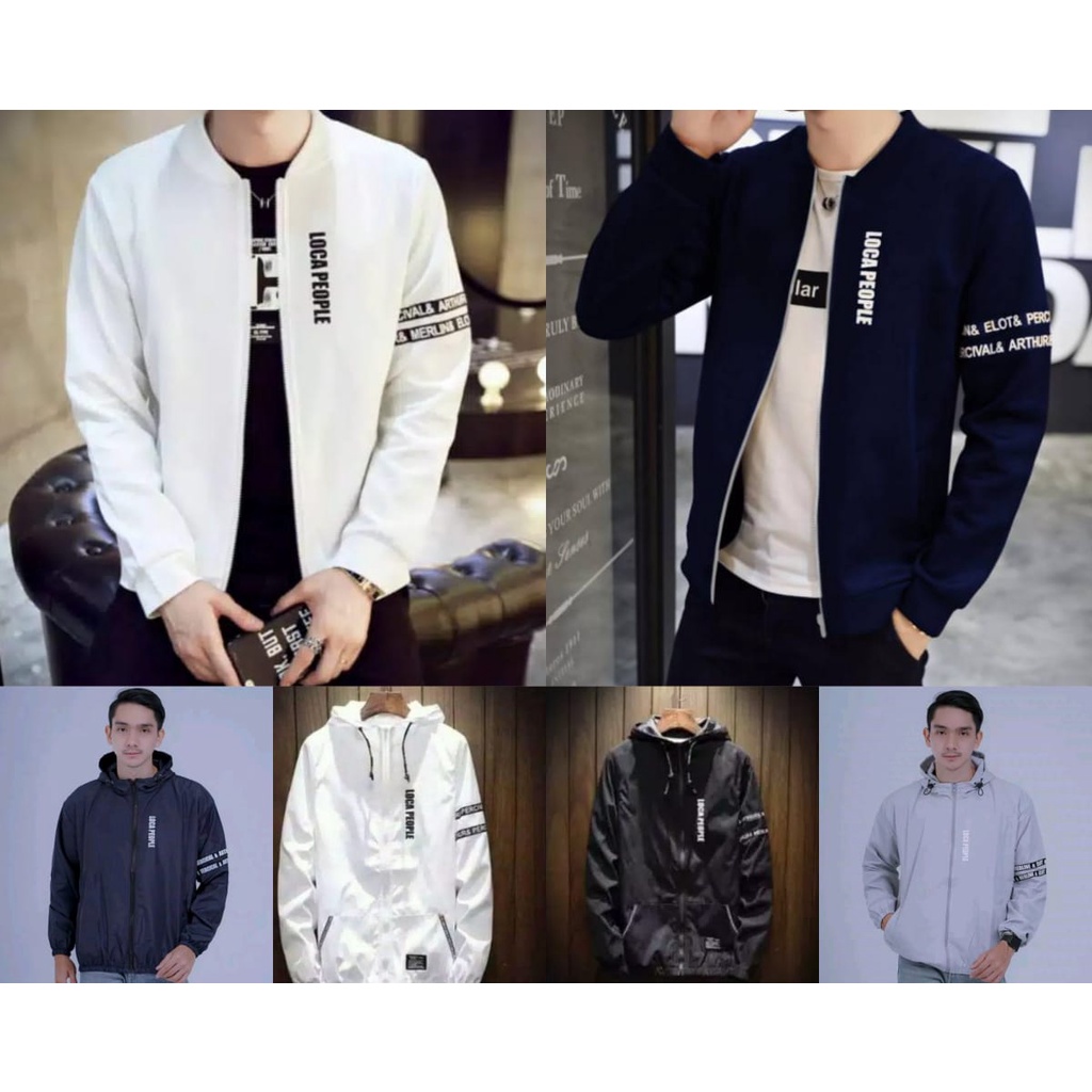 Áo Khoác BOMBER Màu Đen/Trắng Cỡ Lớn XL XXL Phong Cách Hàn Quốc Thời Trang Cao Cấp Cho Nam