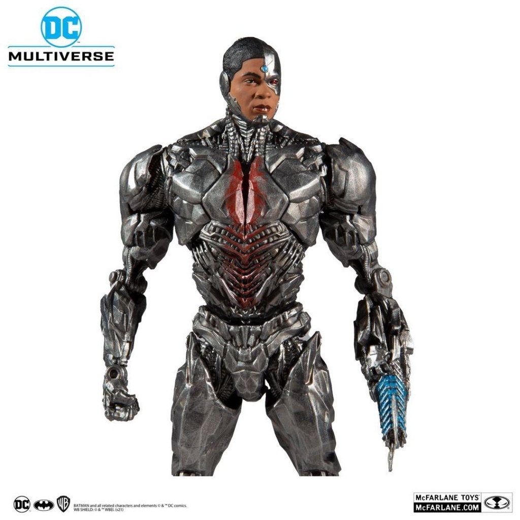 Mô hình DC Multiverse Cyborg 18cm Justice League McFarlane Mô hình có khớp Nhựa PVC, ABS CHÍNH HÃNG MỸ DCMF01