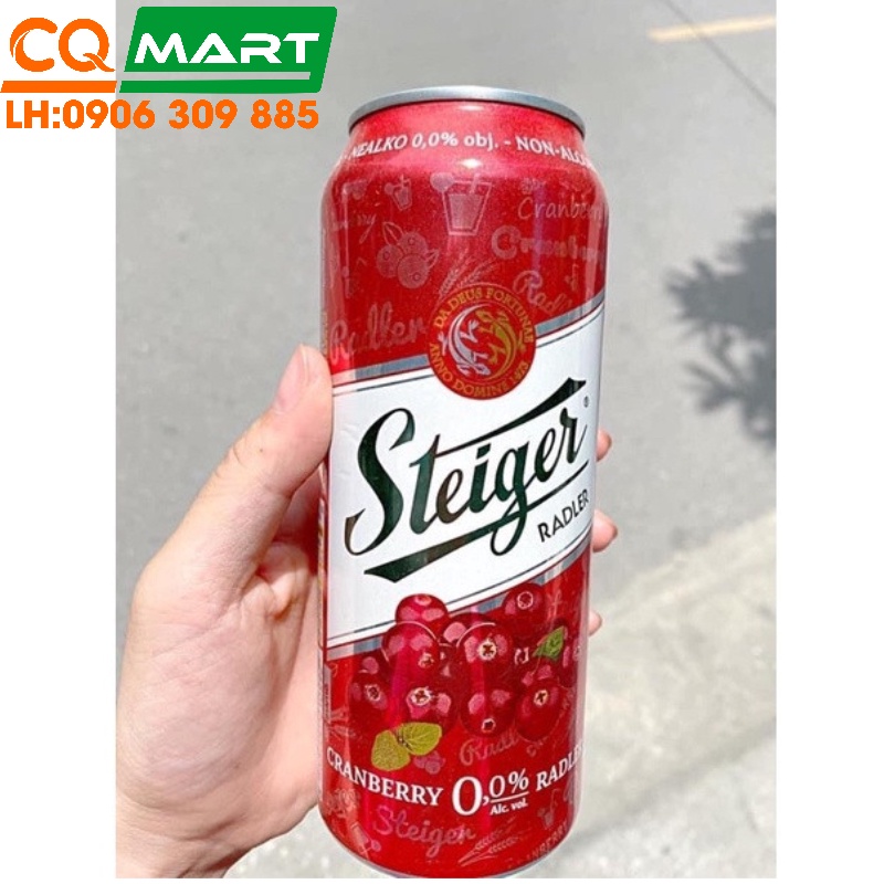 Bia Tiệp Steiger Cranberry 0% Lon 500ml