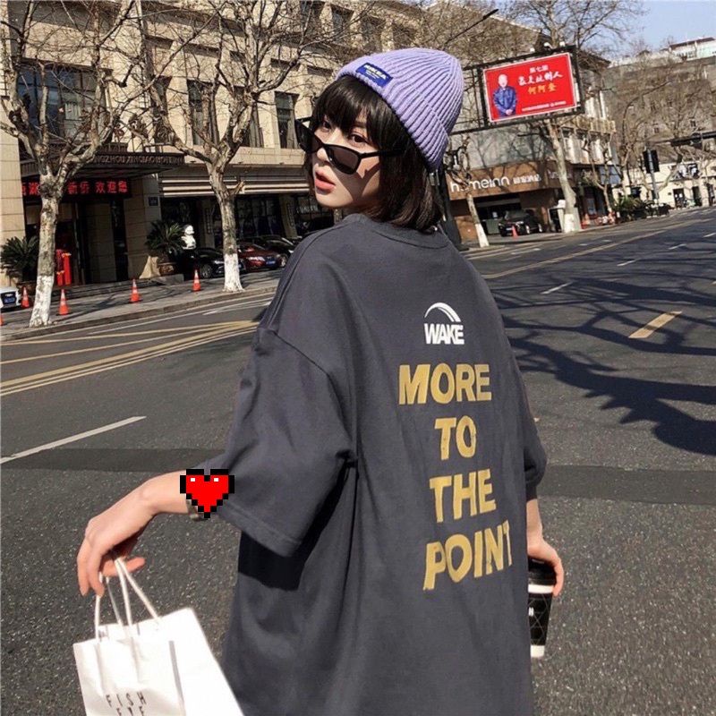 Áo thun tay lỡ unisex WAKE