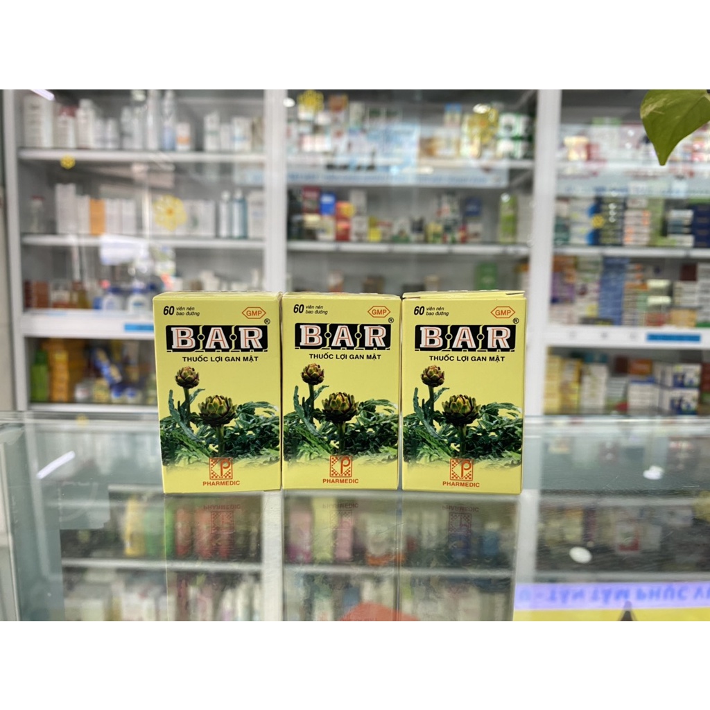 (CHÍNH HÃNG) - VIÊN UỐNG BAR - Giải độc gan, giảm mụn nhọt, nóng gan (Chai 60 viên/180 viên)