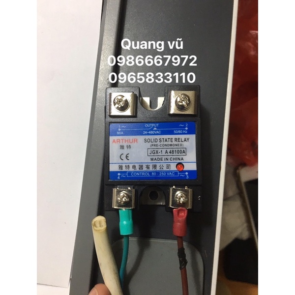 Role bán dẫn ssr 40AA-100AA lắp nguồn điều khiển 80-220v tải 3kw