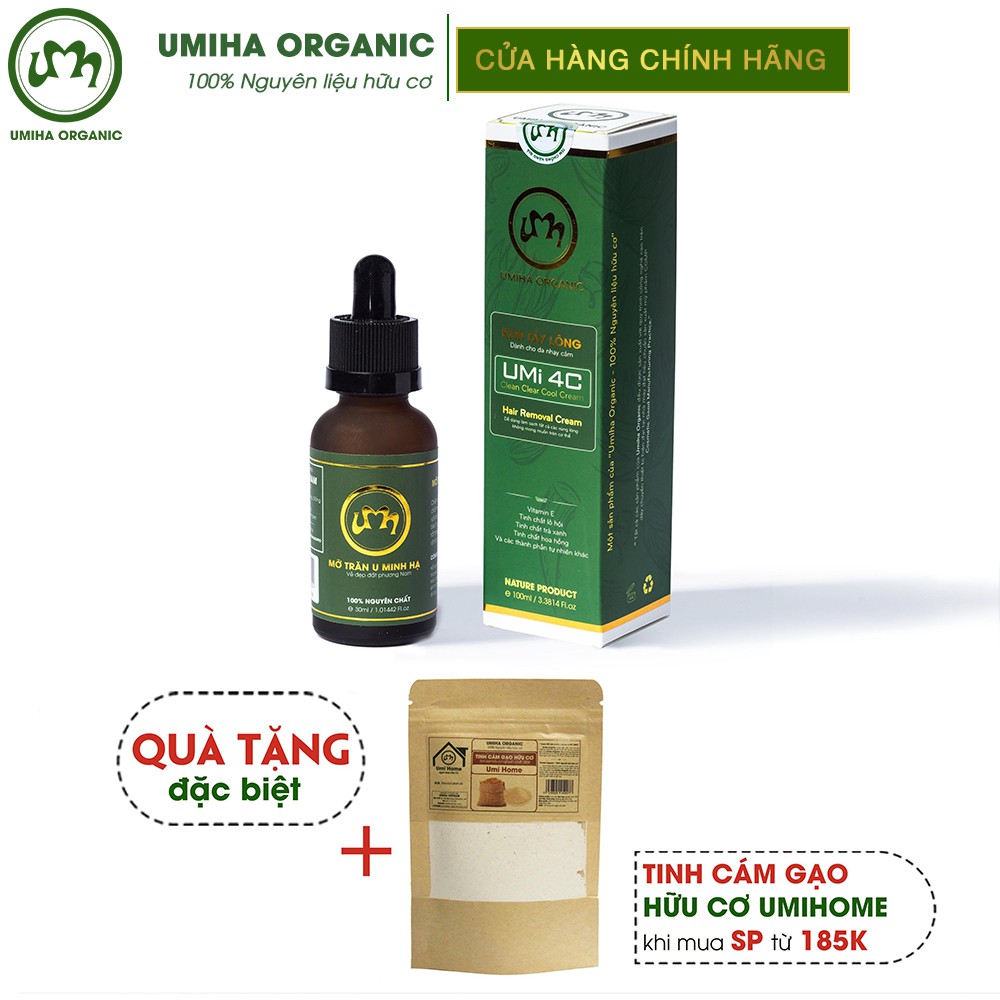 Combo Tẩy triệt lông Bikini, Vùng kín, Chân, Tay, Nách, Ngực, Bụng, Body toàn thân vĩnh viễn tại nhà UMIHA