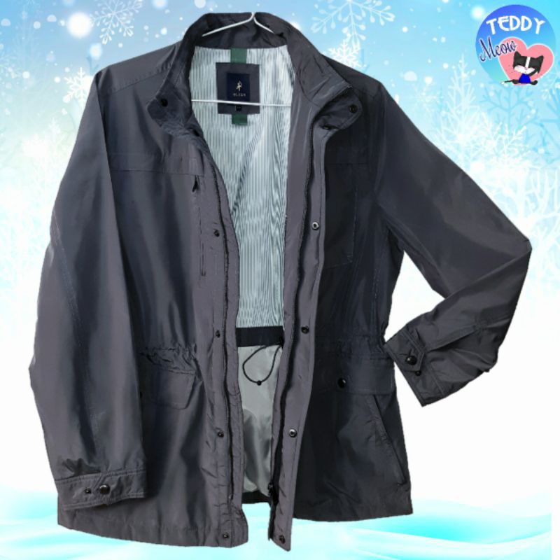 Áo khoác Olzen dáng dài Hàn Quốc nhiều túi ngoài và túi trong chất mịn đẹp, dây rút eo, lót dày dặn,