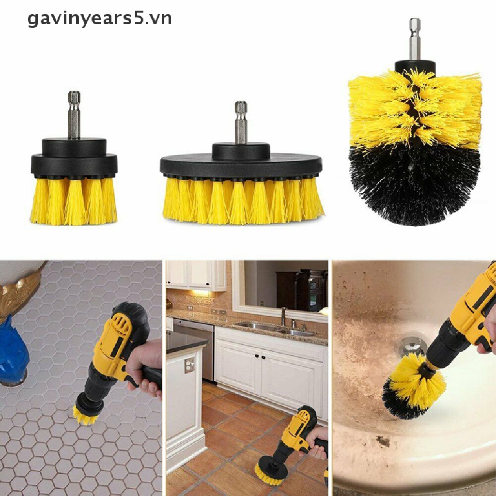 Bộ Đầu Cọ Gắn Máy Khoan Vệ Sinh Sàn Nhà Chuyên Dụng