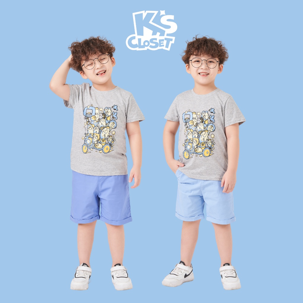 Bộ Quần Áo Cộc Tay Cho Bé Trai (03 - 09 Tuổi) K's Closet K335ONS TMMN