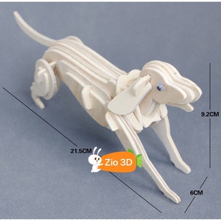 Mô hình xếp gỗ 3D 12 con giáp