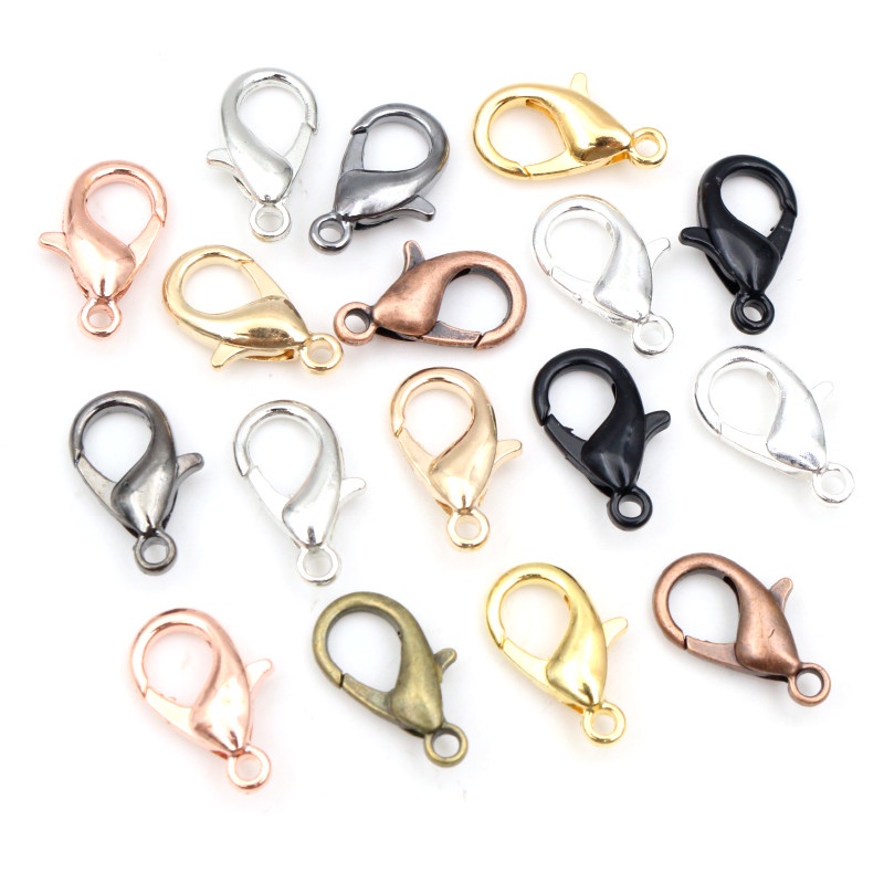 Set 50 Móc Càng Cua 6x12mm Dùng Để Làm Đồ Trang Sức Thủ Công
