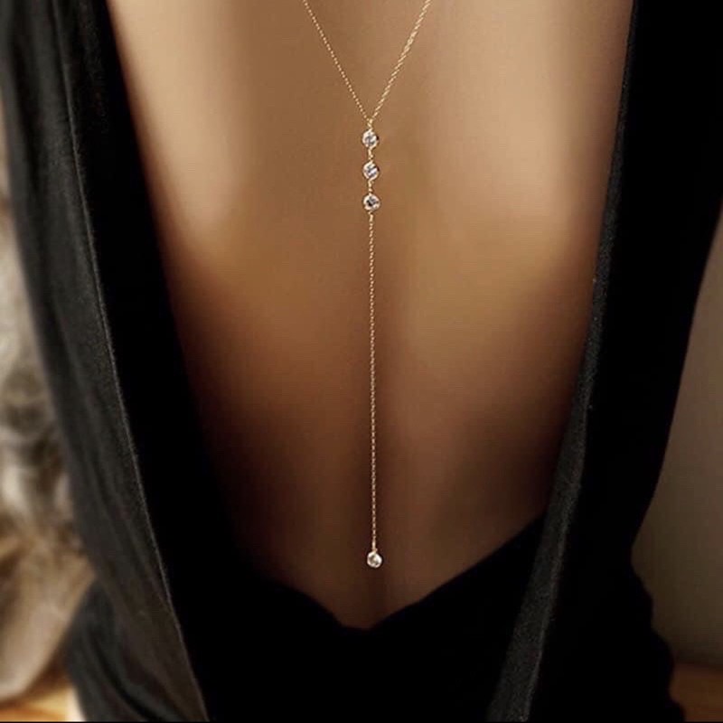 Tổng hợp các mẫu dây chuyền cho lưng, ngực dây đeo cơ thể. Body chain