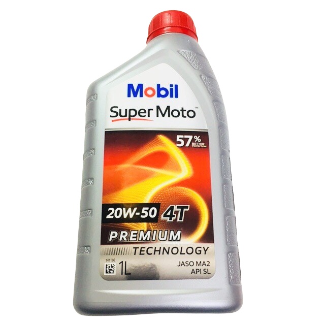 Nhớt xe số cao cấp Mobil Super 4T 20W50 – Singapore