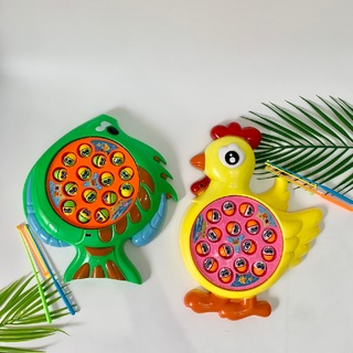 [Ảnh thật] Bộ đồ chơi câu cá phát nhạc bằng Pin  vui nhộn cho bé