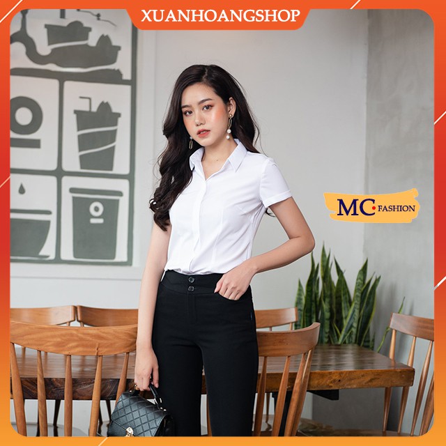 Áo Sơ Mi Trắng Nữ Công Sở Đẹp, Tay Ngắn Cộc Mc Fashion, Size Đủ, Chất Vải Mát, Co Giãn Nhẹ, Đẹp A0068, A635 | BigBuy360 - bigbuy360.vn