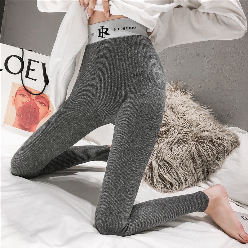 Quần Dài Legging Nỉ Tăm Cạp Chữ B Giữ Ấm Thời Trang Hot Hit