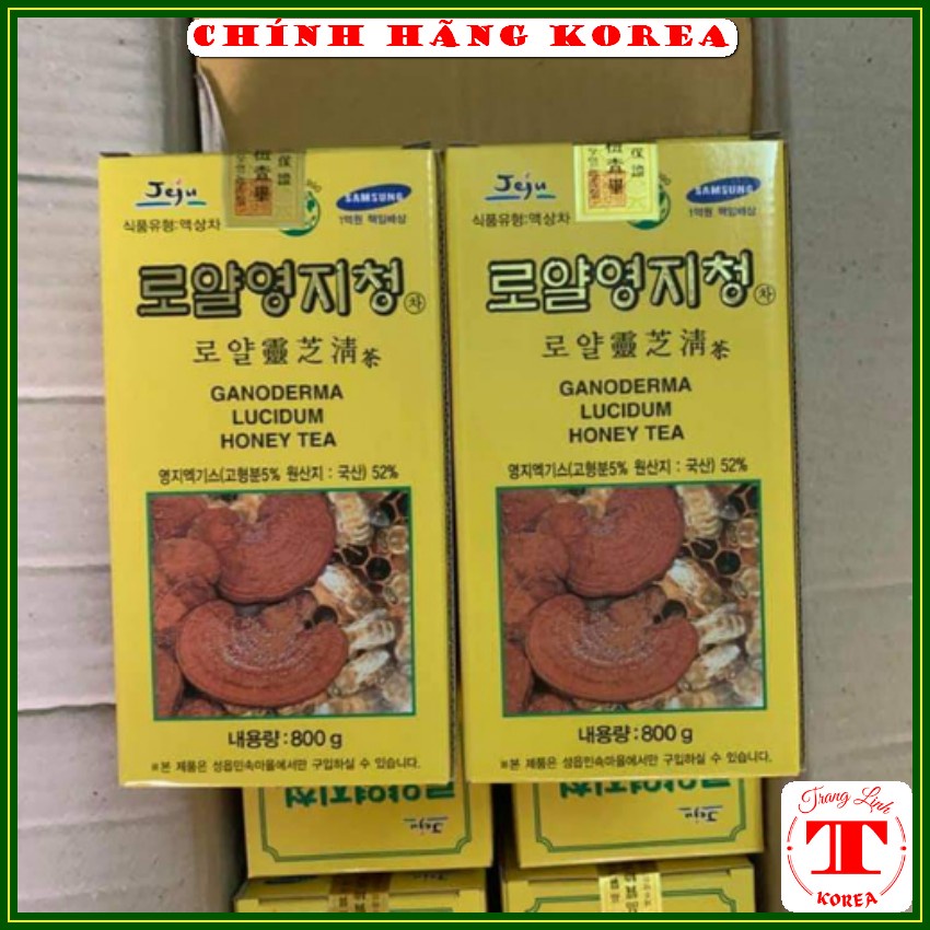 Cao linh chi mật ong Jeju chính hãng, hộp 800gr - Mật ong linh chi tăng đề kháng, thải độc, thanh lọc cơ thể - tranglinh