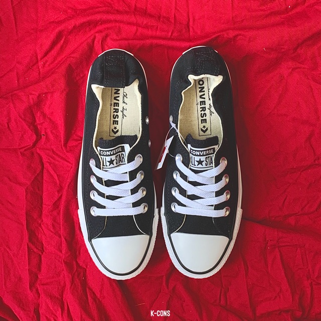 Chuck Shoreline Slip Black - Giày Converse Gót Chun