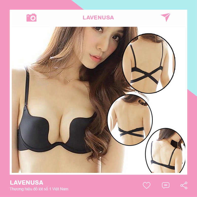 Áo lót su nữ chữ U Mutiway 7 phong cách gợi cảm quyến rũ LAVENUSA AL59