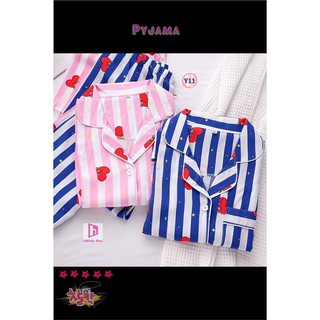 Pijama Lanh Lụa dài tay Y11