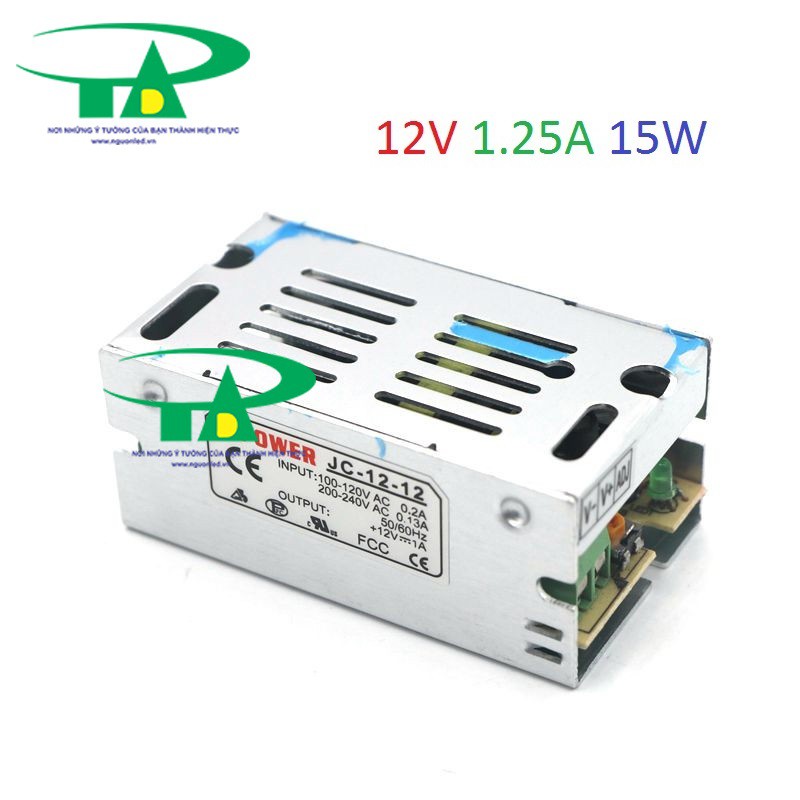 NGUỒN TỔ ONG 12V 1.25A/2A/3A-15W/24W/36W (NÊN MUA), KHÔNG QUẠT,LOẠI TỐT,GIÁ RẺ.MUA TẠI SHOPNGUONLED.