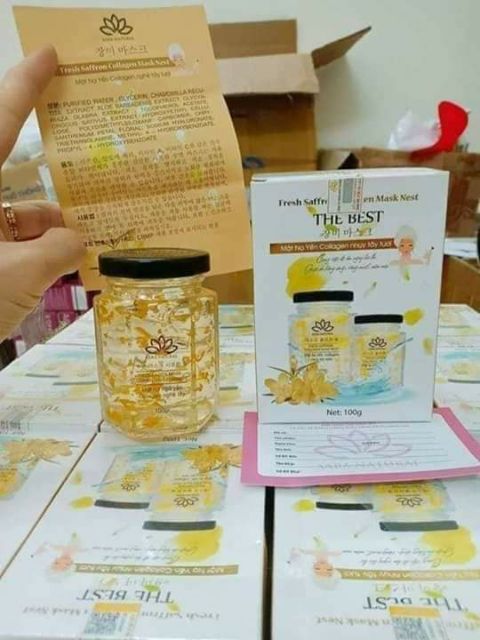 Mặt nạ ngủ collagen tổ yến tươi