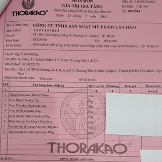 Kem nghệ Thorakao 7g, 10g
