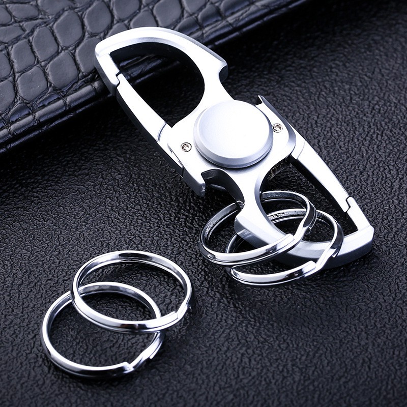 Móc Chìa Khóa Xe Máy Ô Tô , Móc Khóa Con Quay , Mở Nắp Chai INOX OM135 Proud Horse