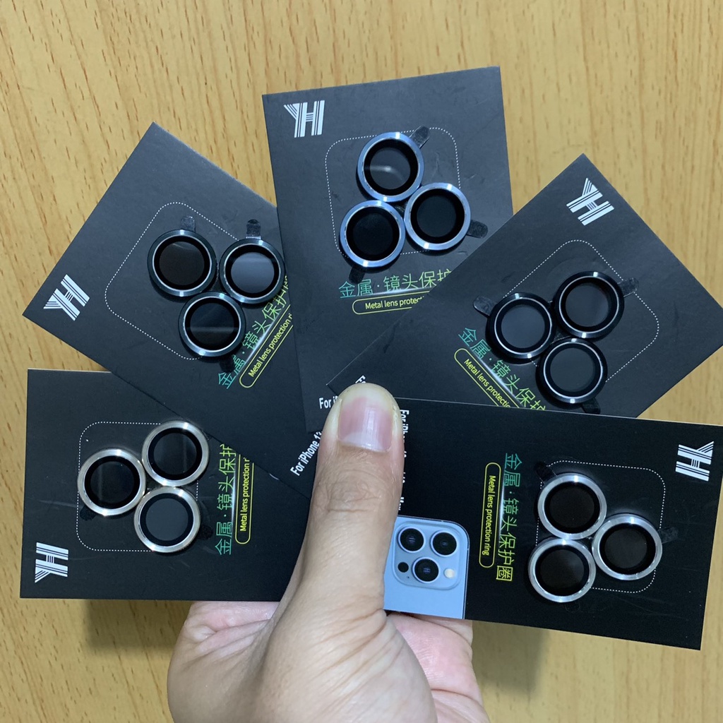 Bộ 3 Vòng Bảo Vệ Camera Dành Cho iPhone 12Pro - 12Pro Max, 13Pro - 13Pro Max Chống Bụi, Hạn Chế Vân Tay & Mờ Camera