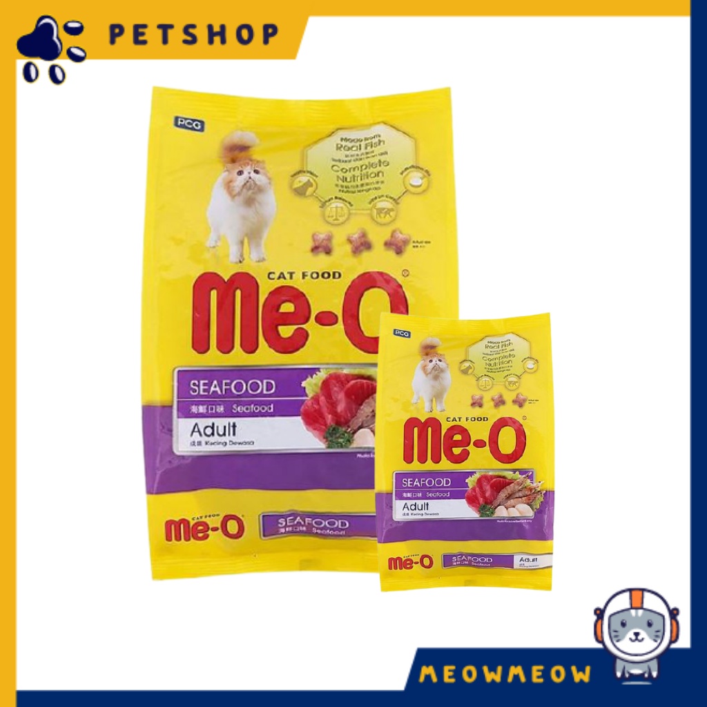 [COMBO 5 Gói siêu tiết kiệm] Hạt cho mèo Me-O | Túi 350Gr | Thức ăn cho mèo trưởng thành xuất sứ Thái Lan.
