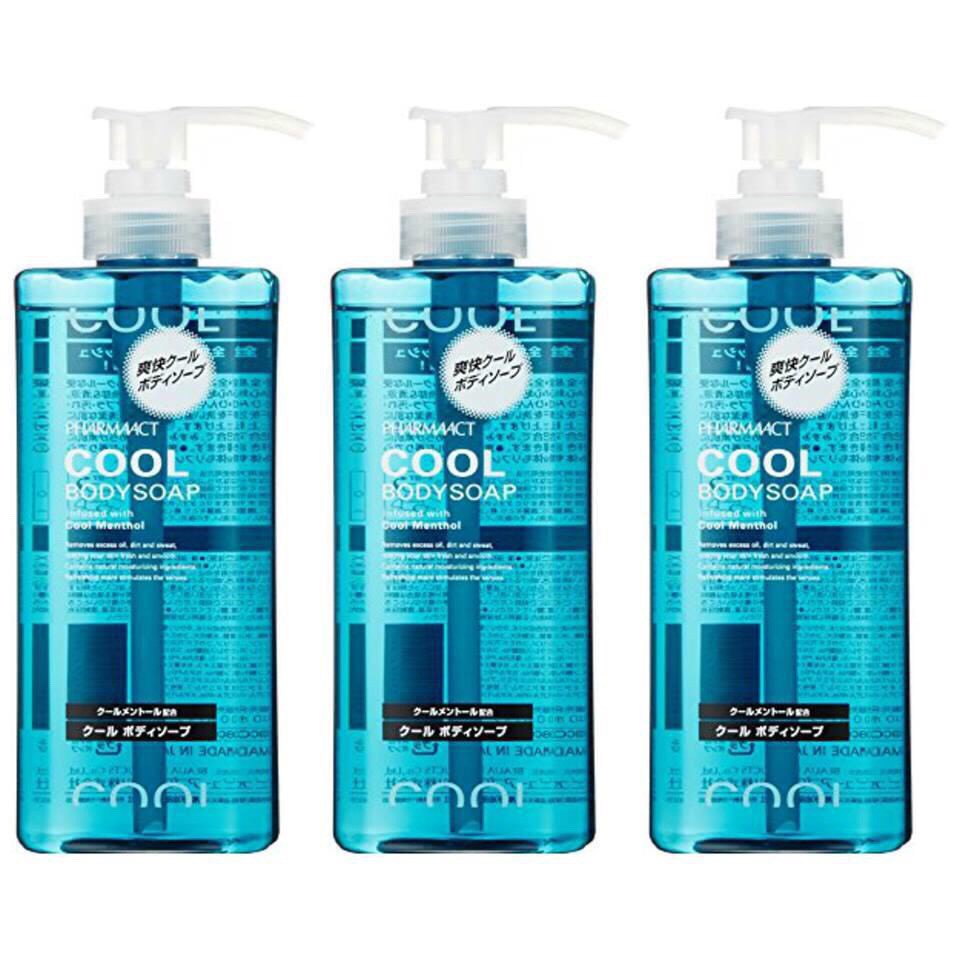 Sữa Tắm Cho Nam Cool Body Soap Pharmaact - Nhật Bản (Hương bạc hà) 600ml