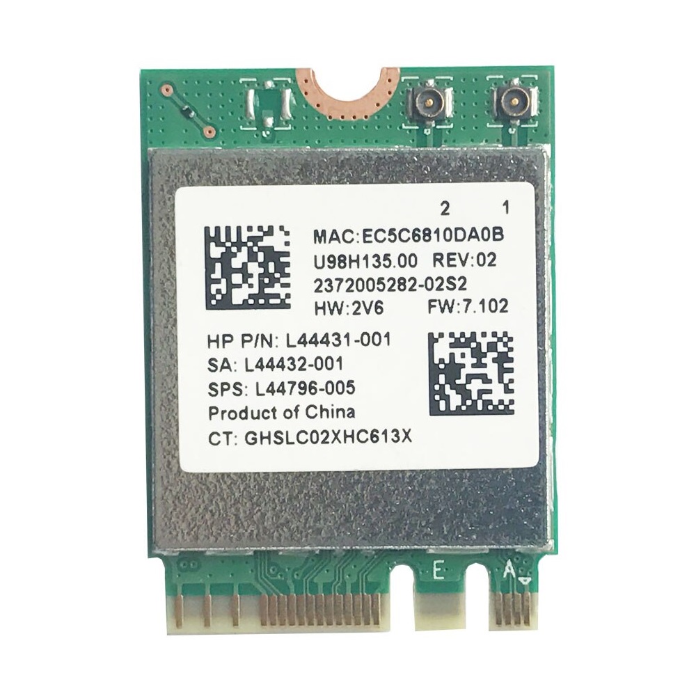 Card wifi Realtek RTL8822CE băng tần kép - Wifi AC and Bluetooth 5.1 (M.2/NGFF/2230 - PCIe)