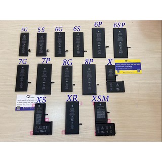 Pin i.phone dung lượng chuẩn zin 5/5S/5SE6/6S/6P/6SP/7/7P/8/8P/X/XS/XR/XSM (tặng kèm miếng dán pin)