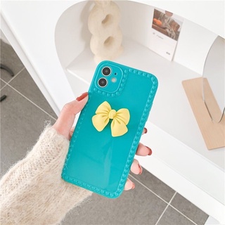 Ốp lưng iphone silicon nơ đáng yêu tiểu thư