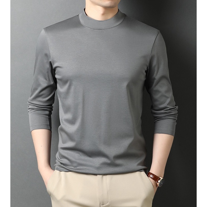 [ Mã 12FASHIONSALE1 giảm 10K đơn 50K ] áo giữ nhiệt nam mặc thu đông chất liệu co dãn kiểu dáng body | BigBuy360 - bigbuy360.vn