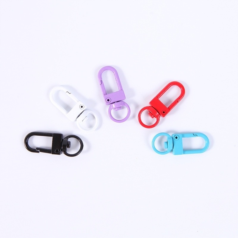 1 Móc Khóa Hình Chữ U Xoay 360 Độ Bằng Kim Loại Chuyên Dụng Cho Gắn Chìa Khóa DIY