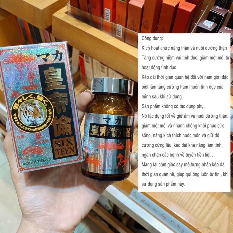 Viên uống bổ thận tráng dương Maka Sixteen Nhật Bản