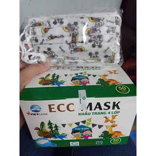 khẩu trang y tế 4 lớp cho bé