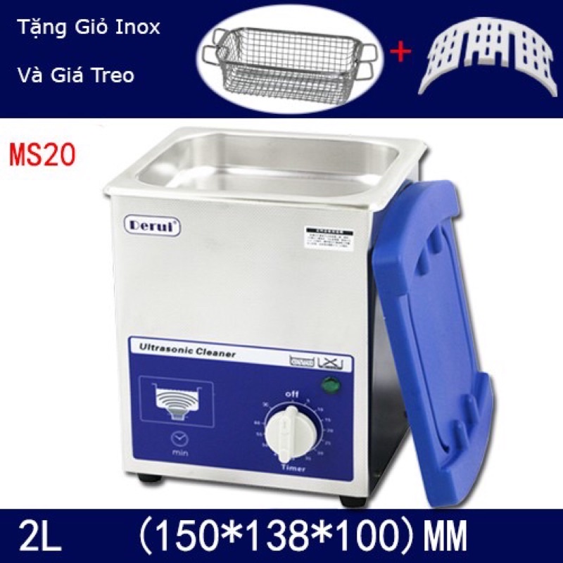 Máy rung siêu âm khử khí Rửa Trang Sức DERUL