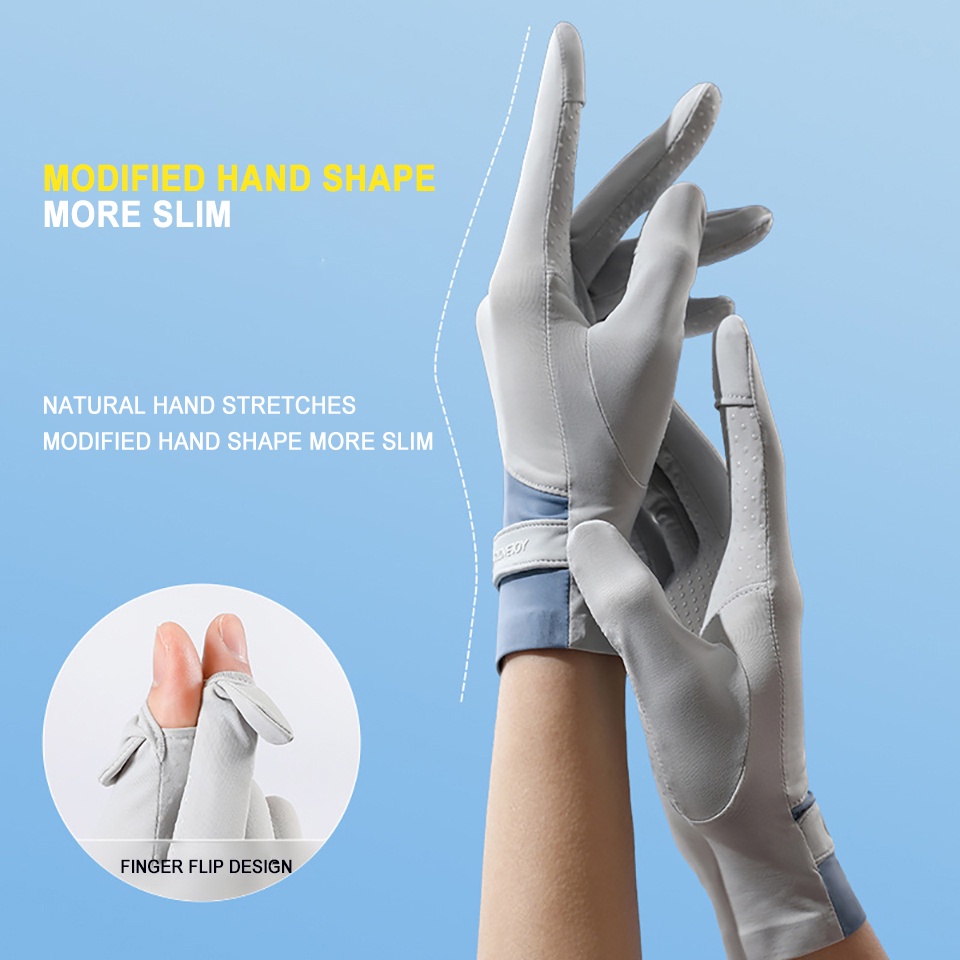 Găng Tay Silicone Chống Trượt Chống Tia UV Thoáng Khí Cho Nữ