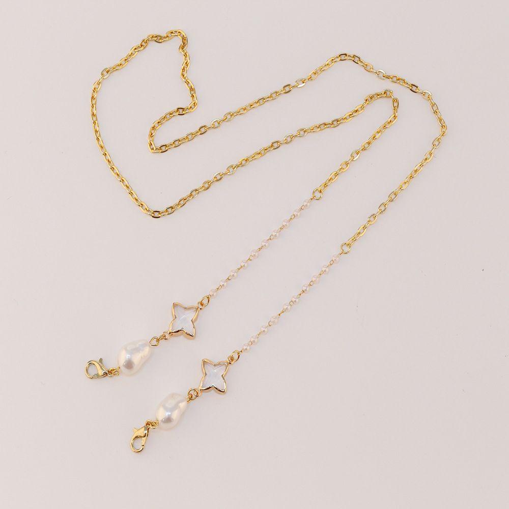 Dây Giữ Mắt Kính Hình Cỏ Bốn Lá / Trái Tim WMES15H|Dây Chuyền Xích Hàn Quốc