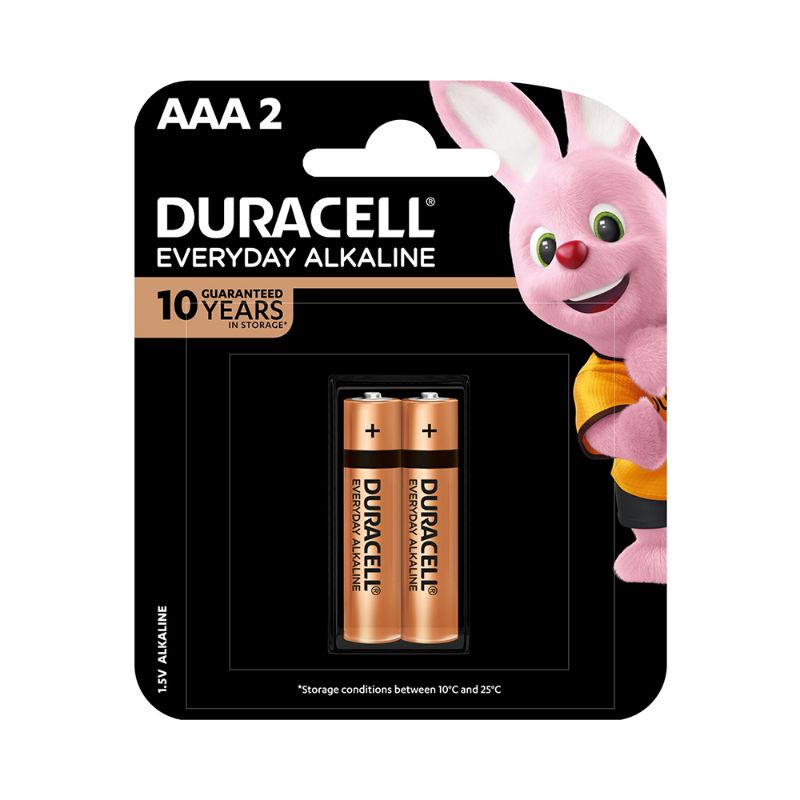 PIN KIỀM DURACELL EVERYDAY ALKALINE AAA VỈ 2 VIÊN