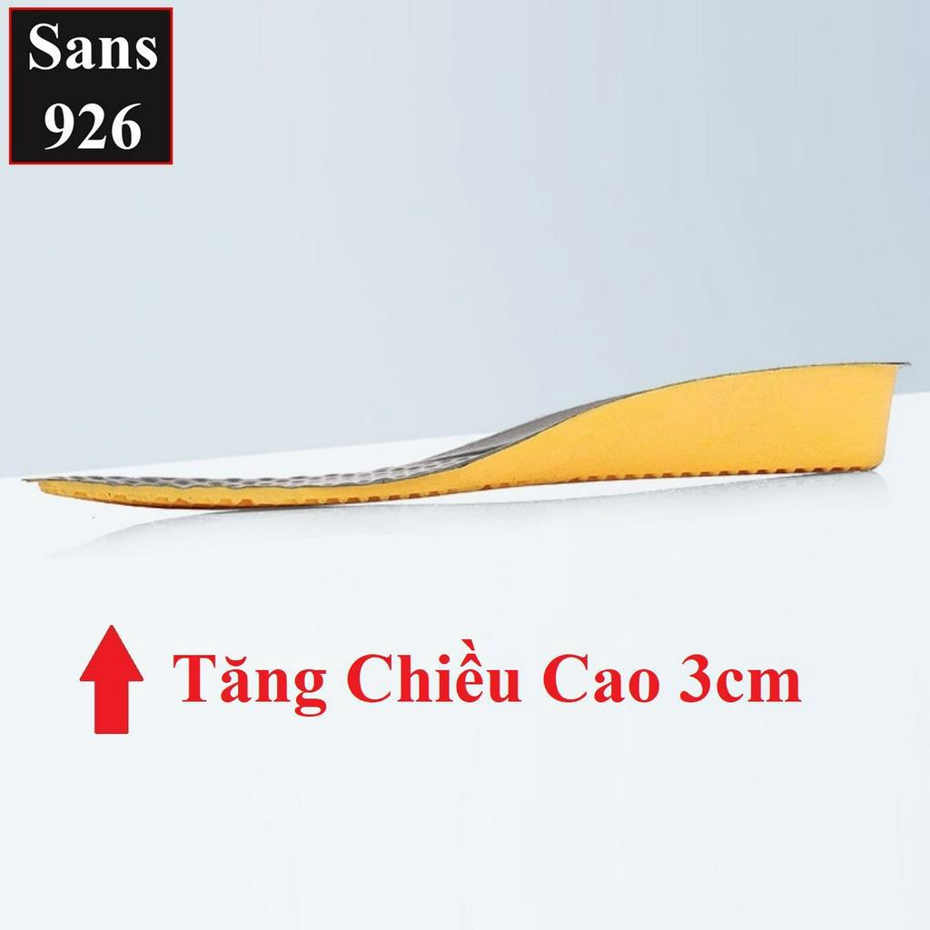 Lót giày tăng chiều cao Sans926 miếng nâng độn đế giầy hack 4cm 3cm 2cm cao su nam nữ Sans Shop