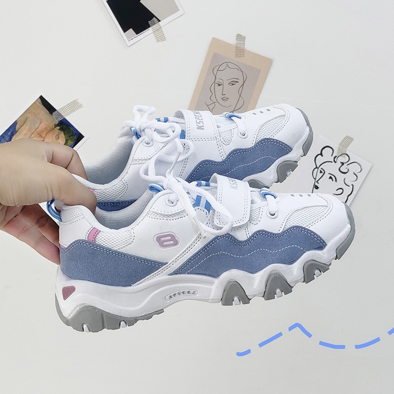 Giày sneaker đế thô mũi tròn (có ảnh thật)