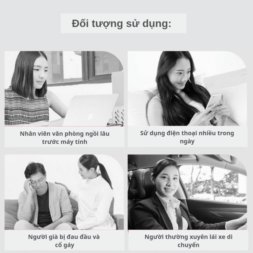 Máy Massage cổ vai gáy bằng xung điện 3D Ailuen ALE-10 máy mát xa giảm đau mỏi hiệu quả
