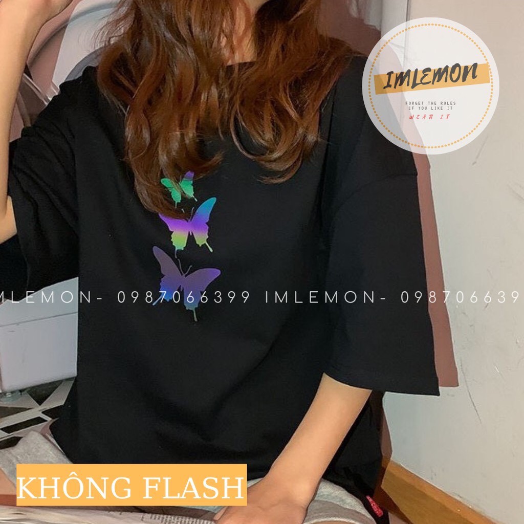ÁO THUN PHẢN QUANG BƯỚM 7 MÀU UNISEX SIÊU HOTAS SIÊU ĐẸP