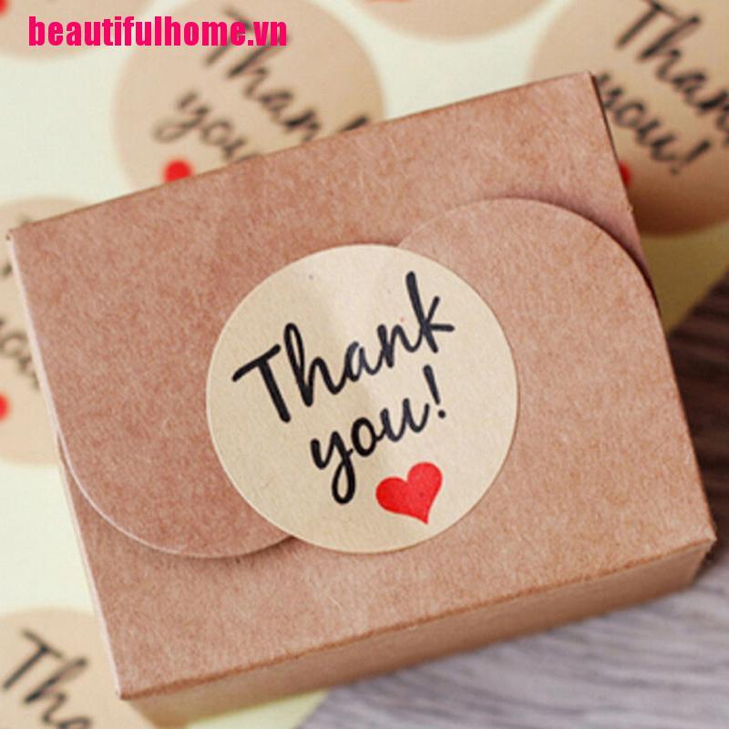 Hình Dán 60 &quot;Thank You&quot; Với Kraft