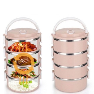 Cà men đem cơm lúa mạch 4 tầng ( ruột inox)