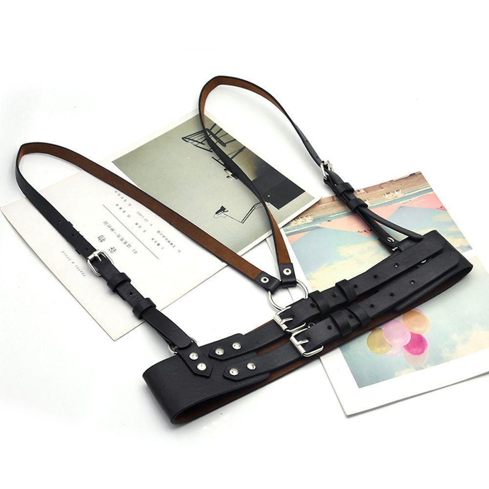 DANES Dây Nịt Da Pu Phong Cách Harajuku Thời Trang Nữ Cá Tính